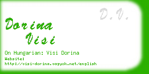 dorina visi business card